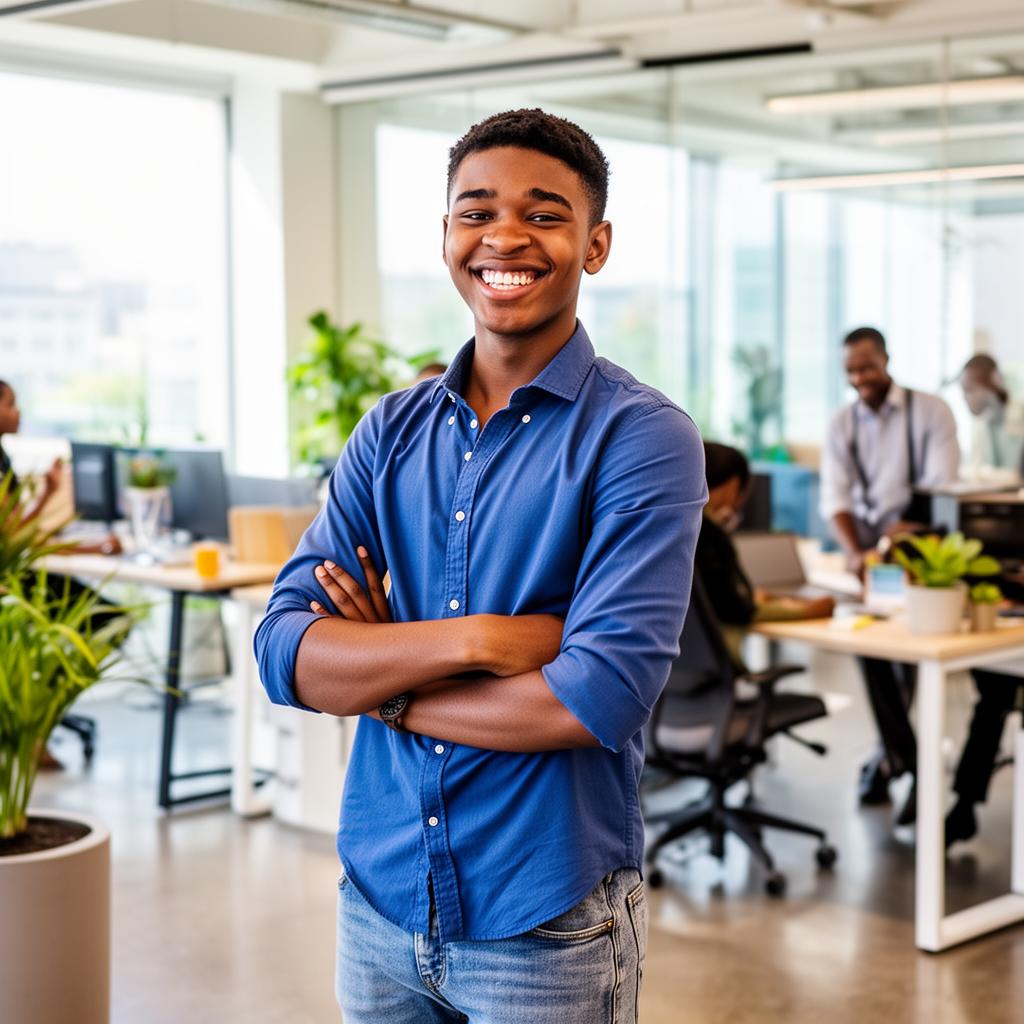 Young graduate starting their career